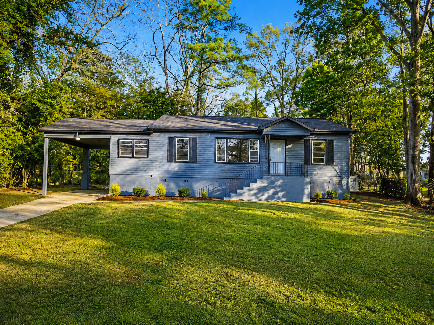 After photo of a Macon house renovated by Double K Properties
